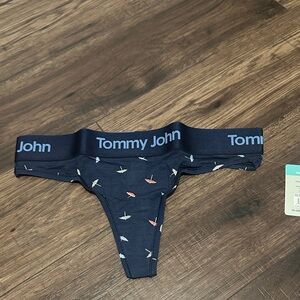 BNWT Tommy John Blue Second Skin Thong